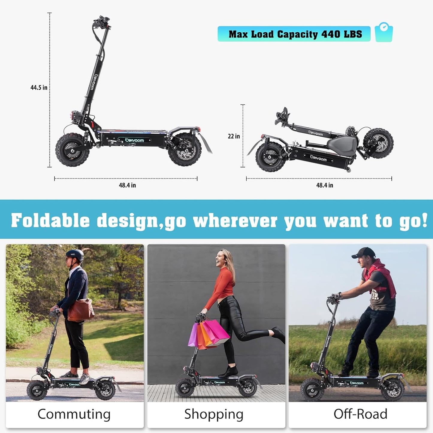 Electric Scooter for Adults,5600W Dual Motors Range 50 Miles,Electric Scooter Adults 50 MPH