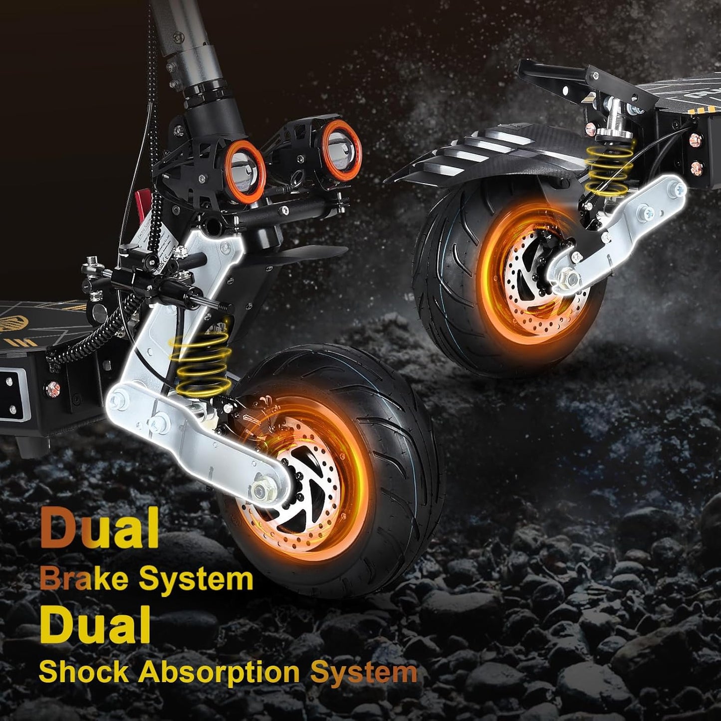 ZO01 Pro Adults Electric Scooter 6000W Dual Motors Up to 58 MPH