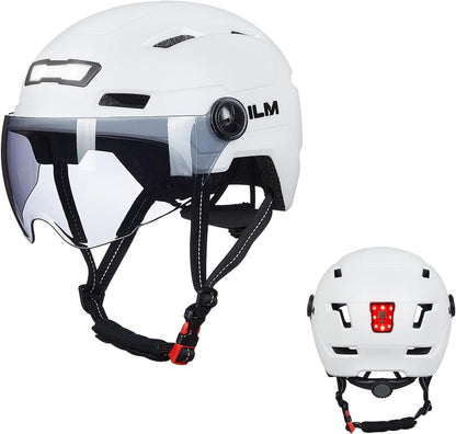 ILM Adult Bike Helmet with USB Rechargeable LED Front