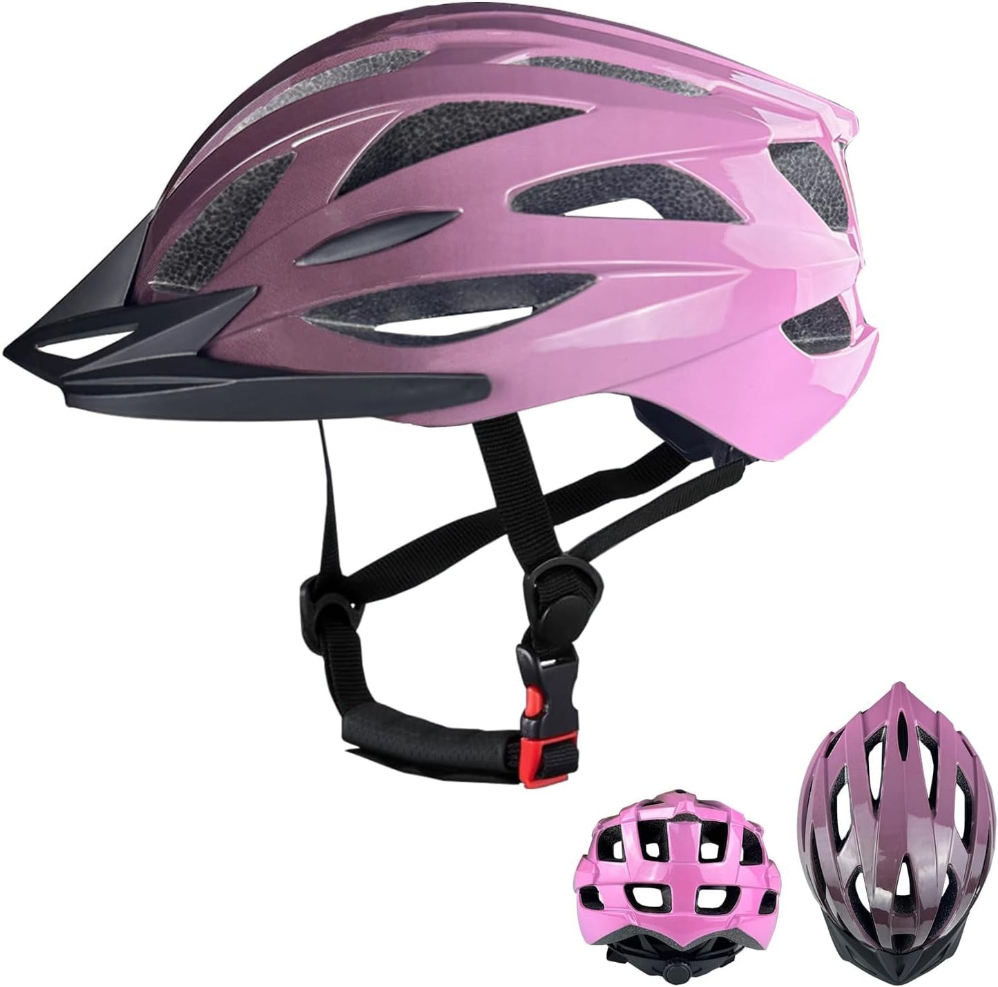 Bike Helmets for Adults, Mountain Bike Helmets for Men with Visor, Adjustable Fit Bicycle Helmet for Women
