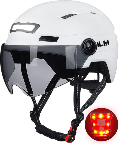 ILM Adult Bike Helmet with USB Rechargeable LED Front