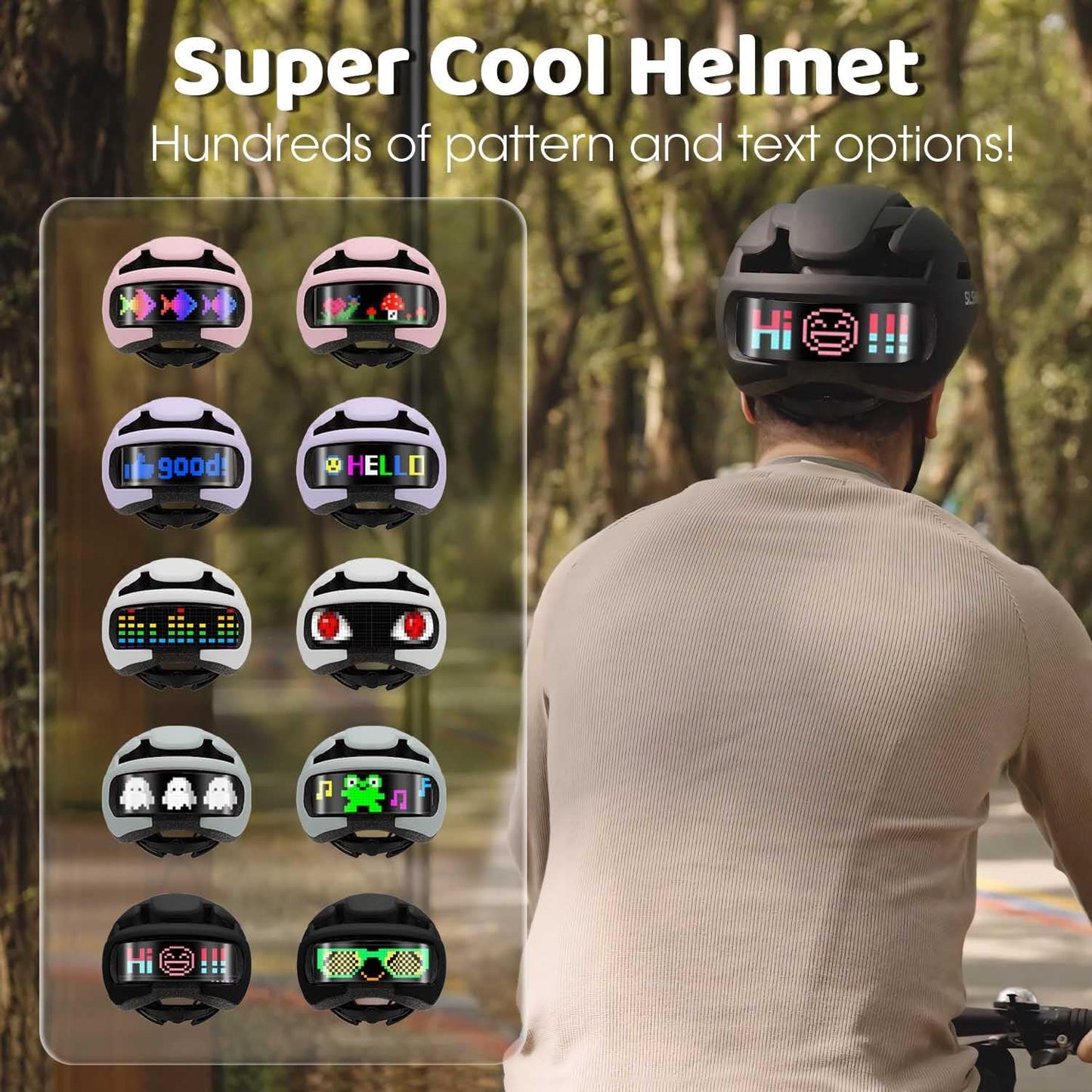 Smart Bike Helmet,Bicycle Helmet for Adults Teens with
