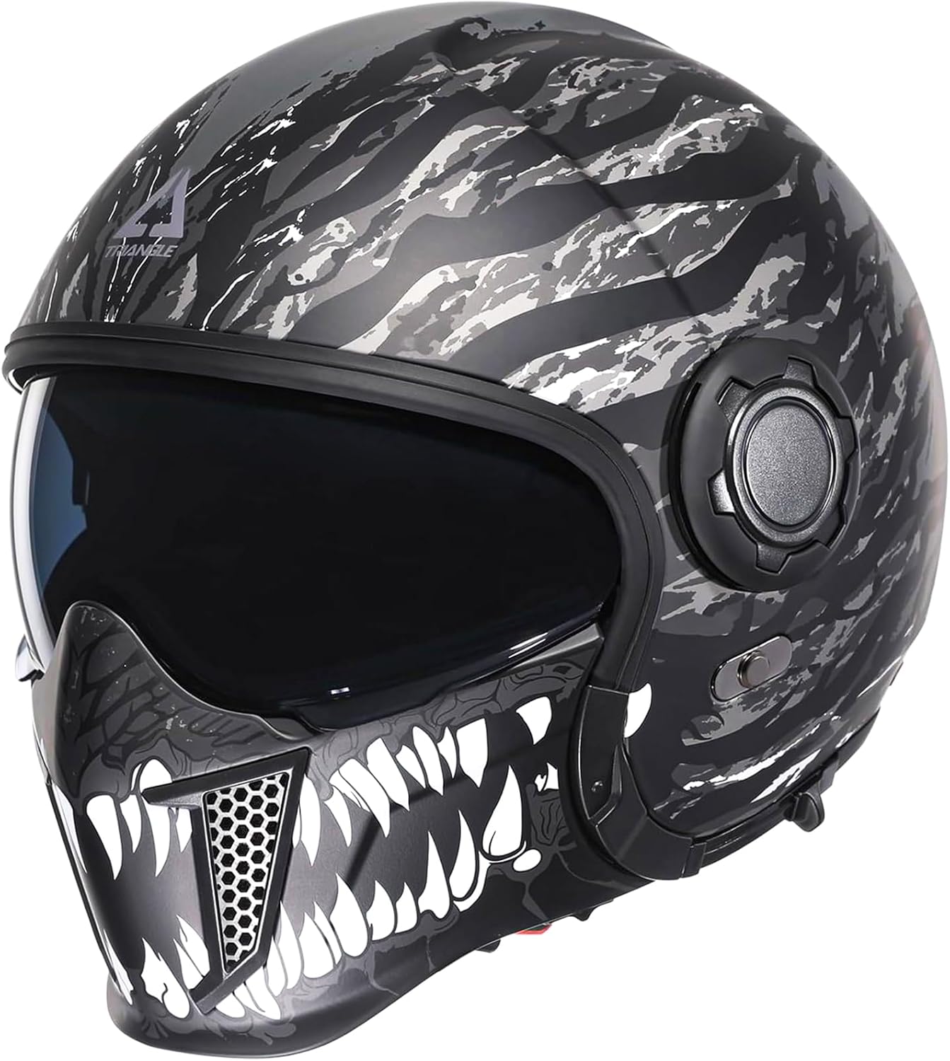 TRIANGLE Full Face Motorcycle Helmets,Off-Road Motocross Helmet for Men & Women