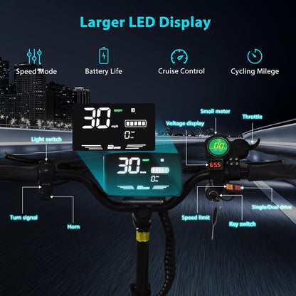 Electric Scooter Adults, Escooter 5600W Dual Motor, 50Mph Max Speed, 50 Miles Travel Range