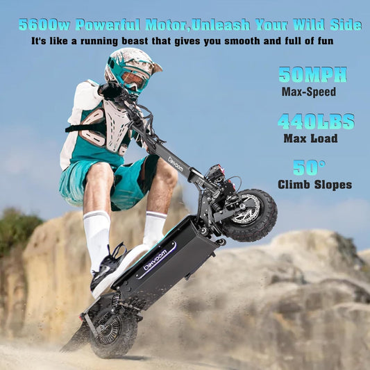 Electric Scooter for Adults,5600W Dual Motors Range 50 Miles,Electric Scooter Adults 50 MPH