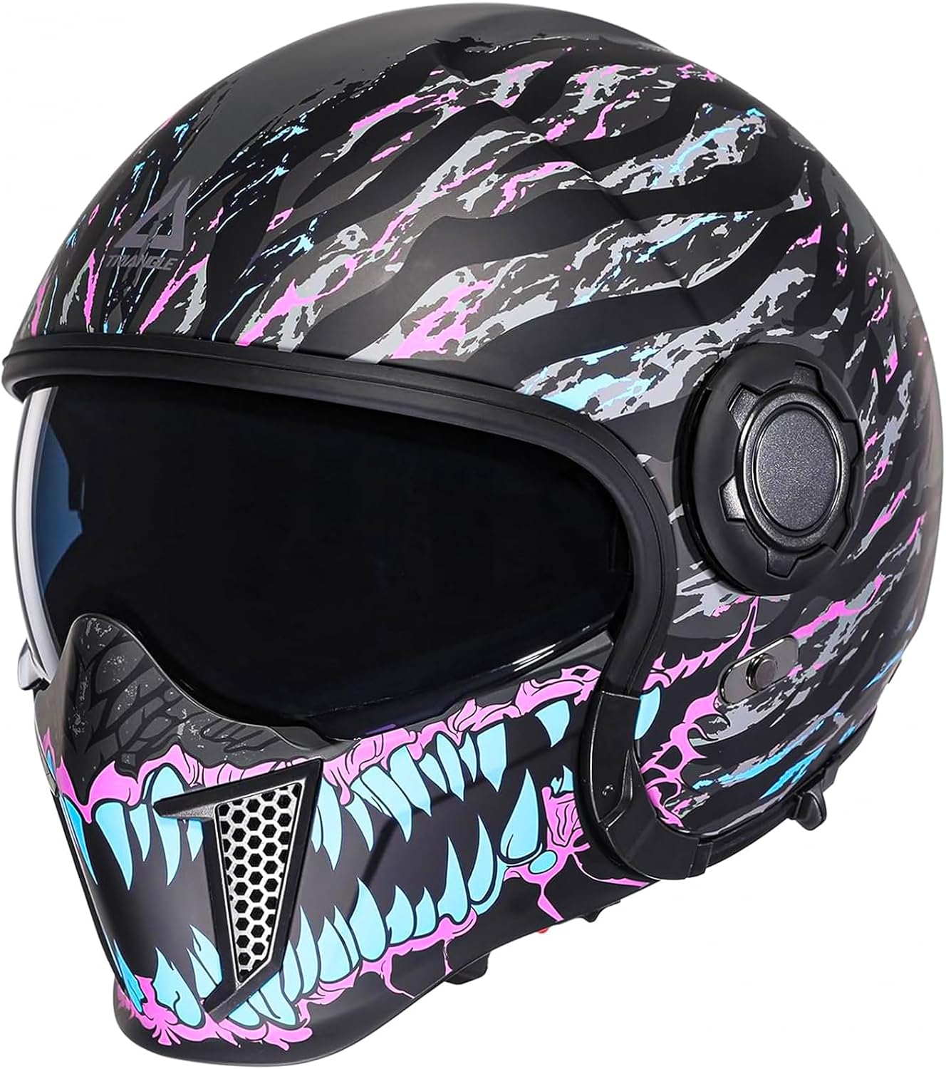 TRIANGLE Full Face Motorcycle Helmets,Off-Road Motocross Helmet for Men & Women