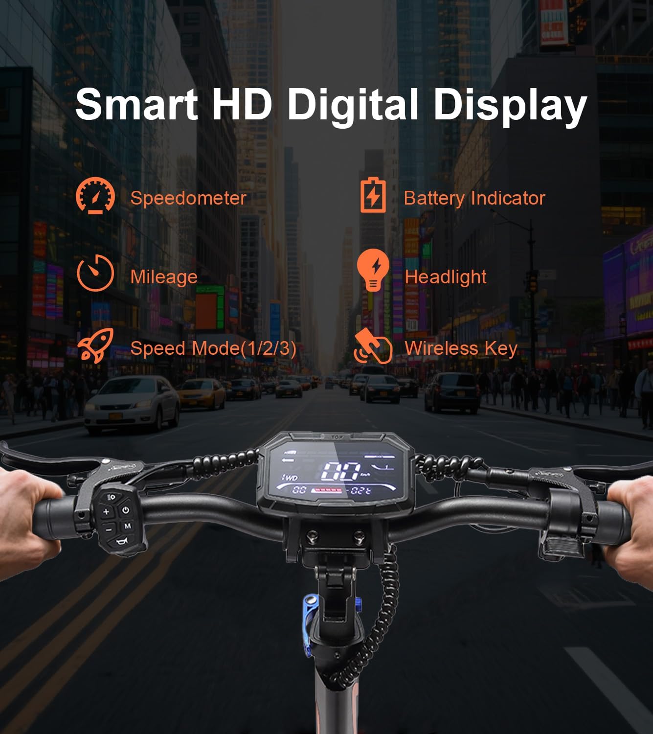 5000W Dual Motor Electric Scooter for Adults, 45 MPH Top Speed, 50 Mile Range