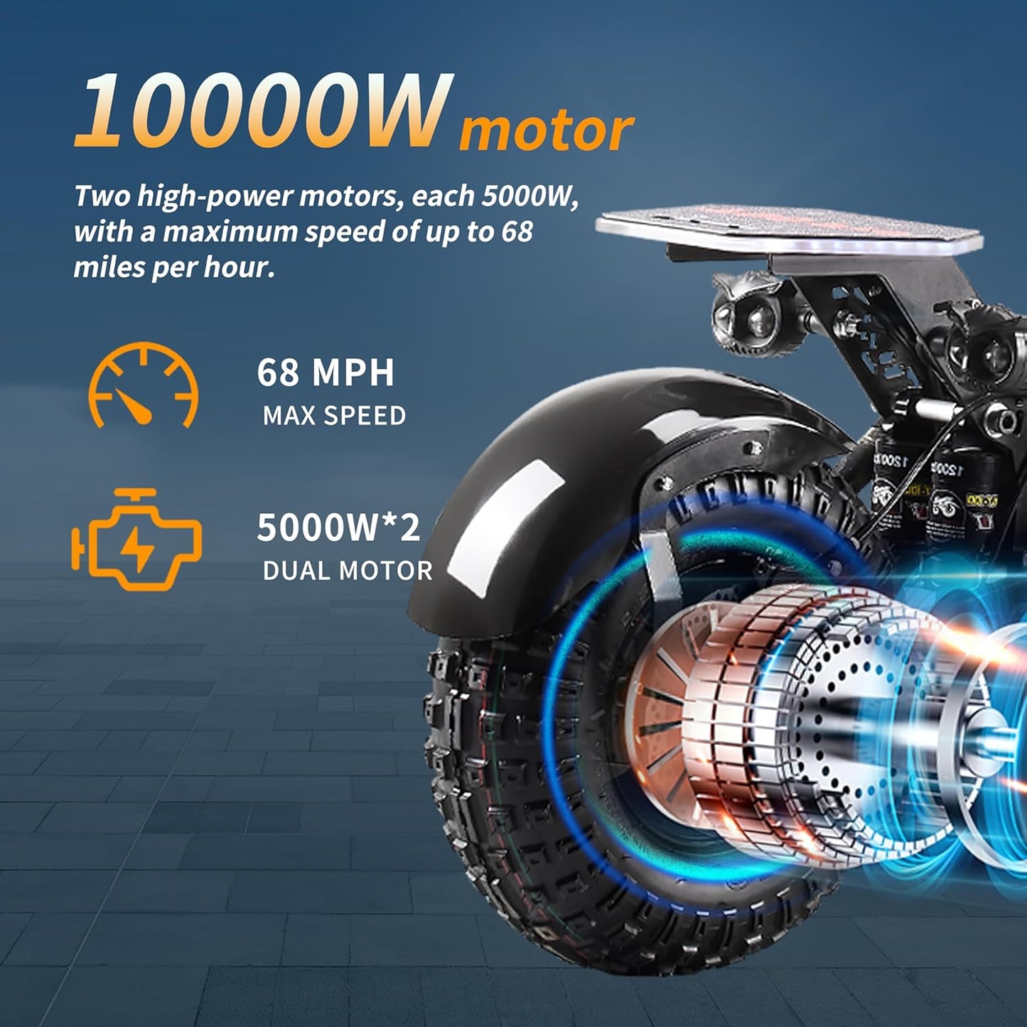 T90 Pro Electric Scooter for Adults,68 MPH Max Speed 65 Mile Range