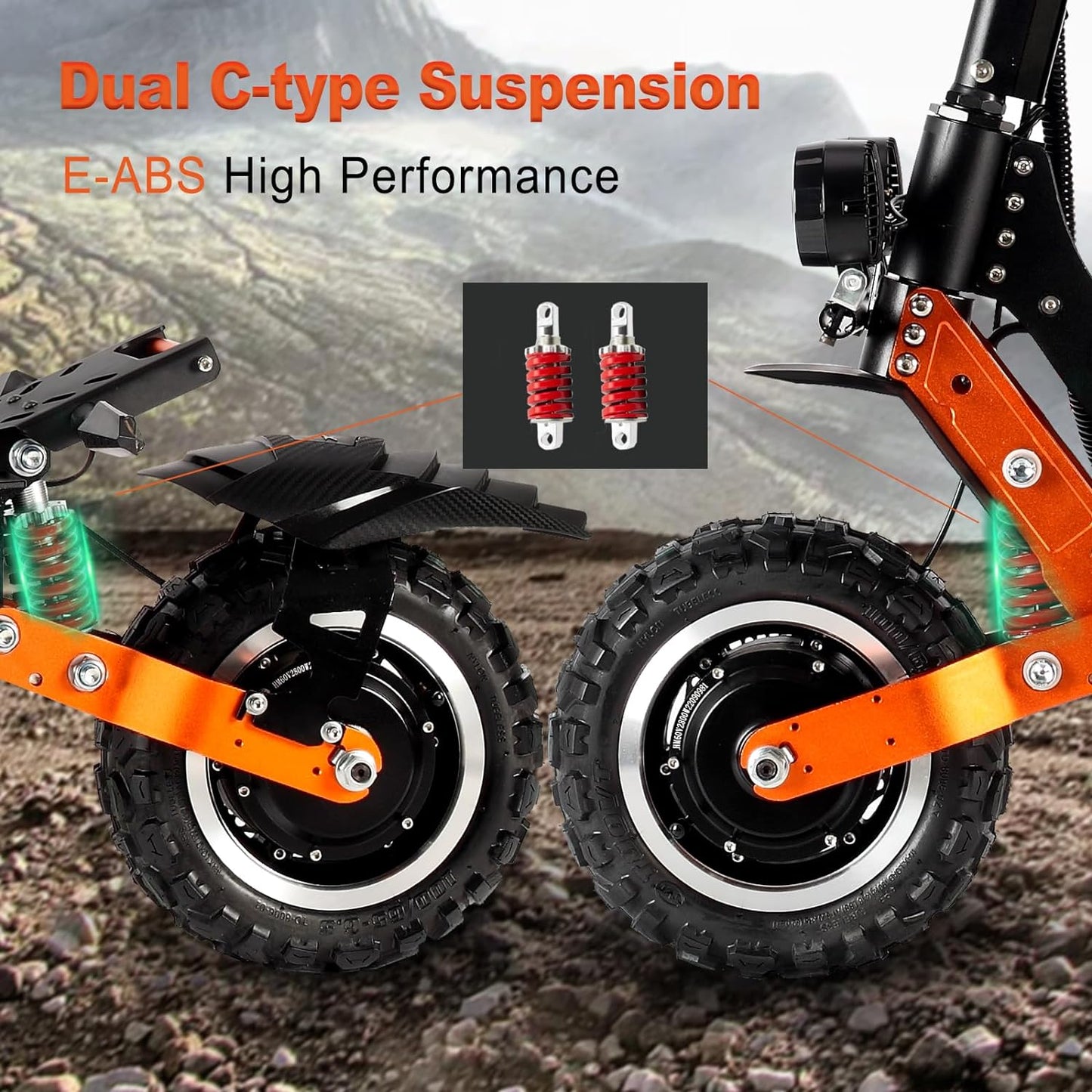 ZO01 Plus Electric Scooter, 6000W Dual Motors Up to 58 MPH, 60 Miles Range