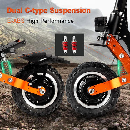 ZO01 Plus Electric Scooter, 6000W Dual Motors Up to 58 MPH, 60 Miles Range