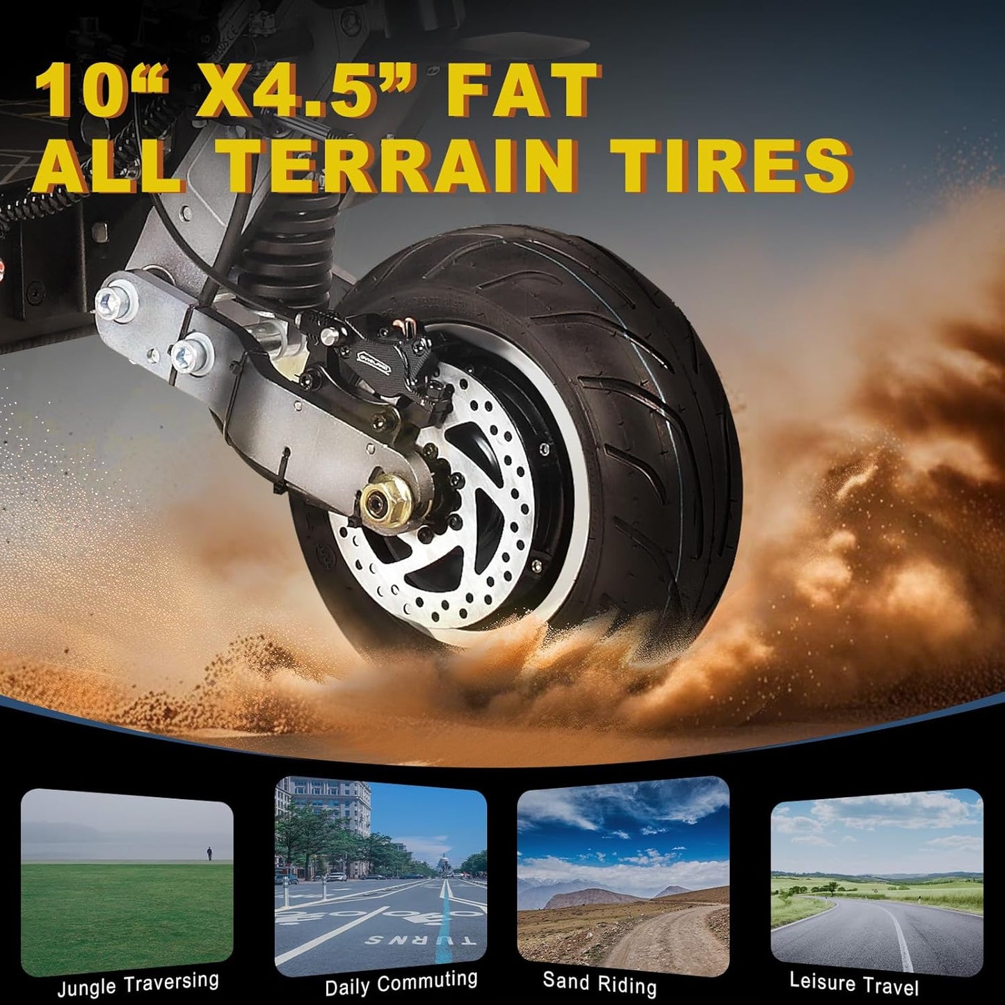 ZO01 Pro Adults Electric Scooter 6000W Dual Motors Up to 58 MPH