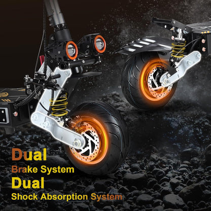 ZO01 Pro Adults Electric Scooter 6000W Dual Motors Up to 58 MPH