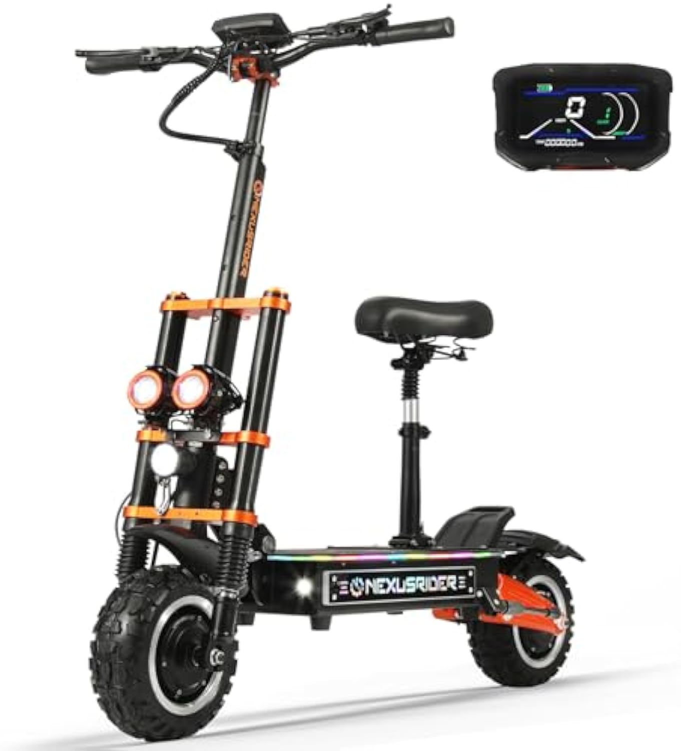 Adults Electric Scooter Motor Up to 58 mph, 60 Miles Range