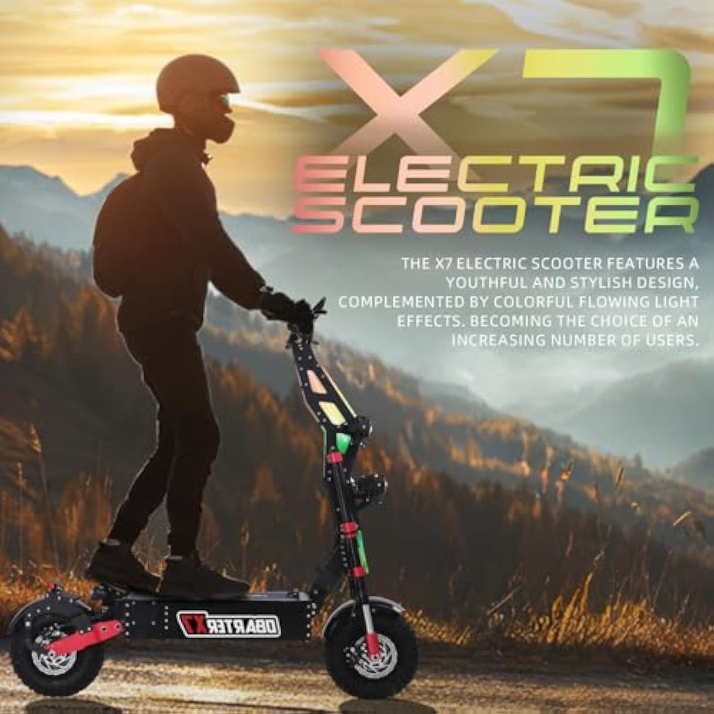 Electric Scooter for Adults - 56MPH High Speed 90-Mile Range