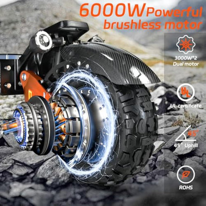 Cheevalry S11pro Adult Electric Scooter, Top Speed 55 mph, Range 65 miles