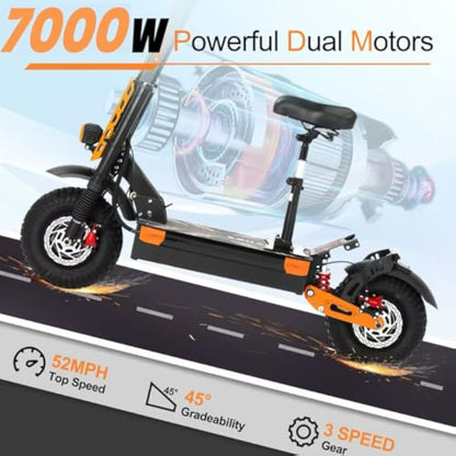 Electric Scooter for Adults  55MPHBattery 65+ Miles Range
