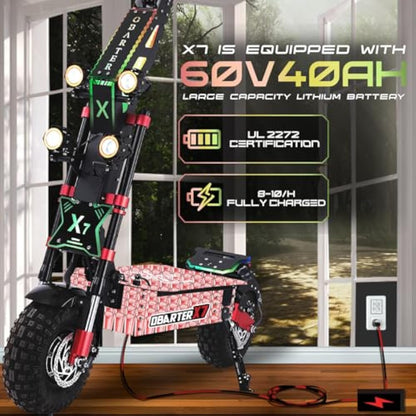 Electric Scooter for Adults - 56MPH High Speed 90-Mile Range