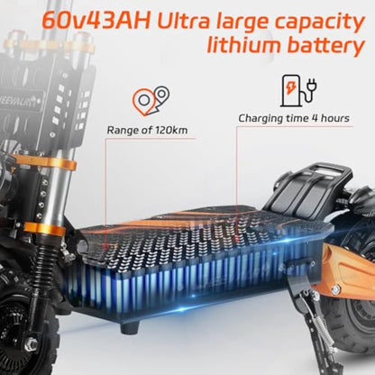 Cheevalry S11pro Adult Electric Scooter, Top Speed 55 mph, Range 65 miles