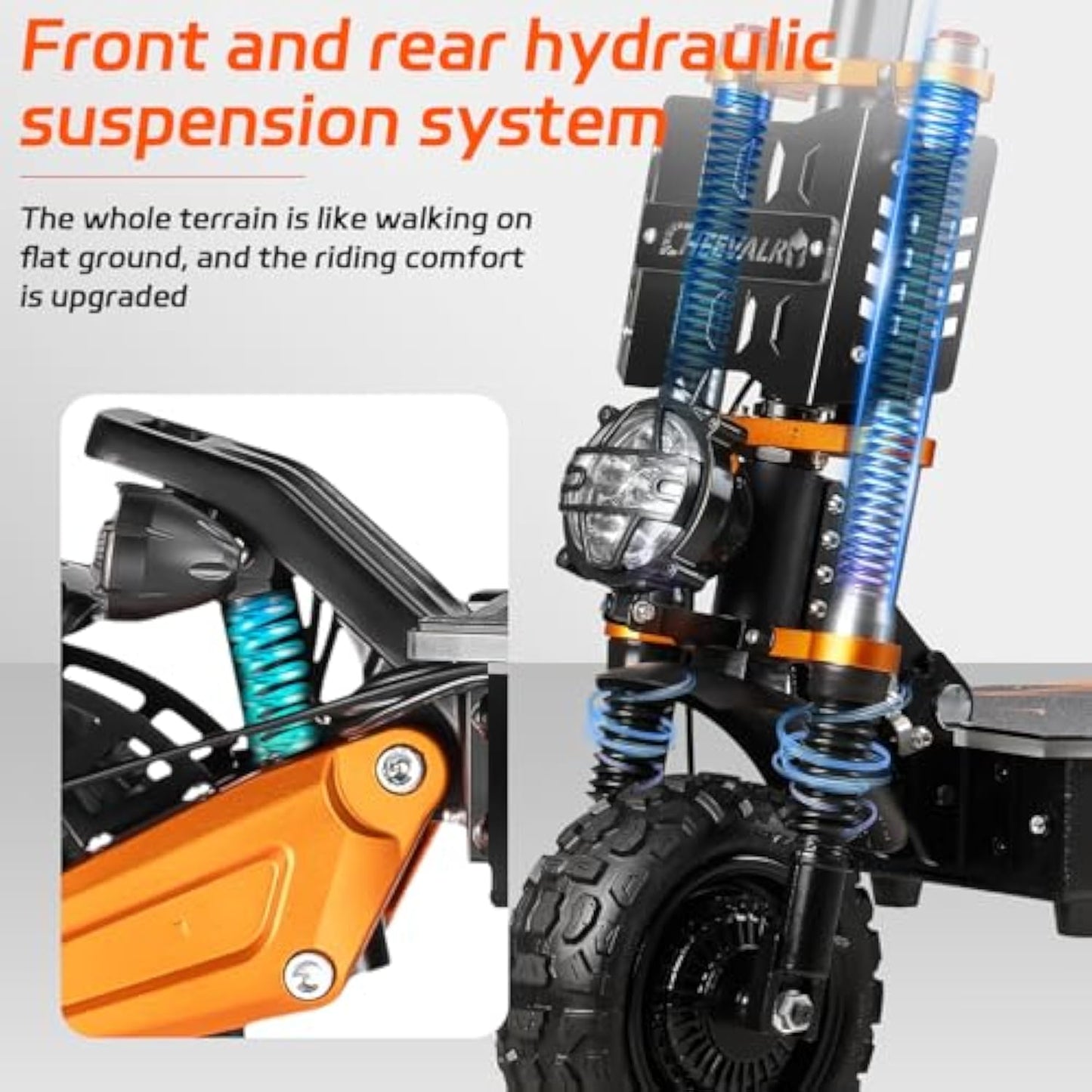 Cheevalry S11pro Adult Electric Scooter, Top Speed 55 mph, Range 65 miles